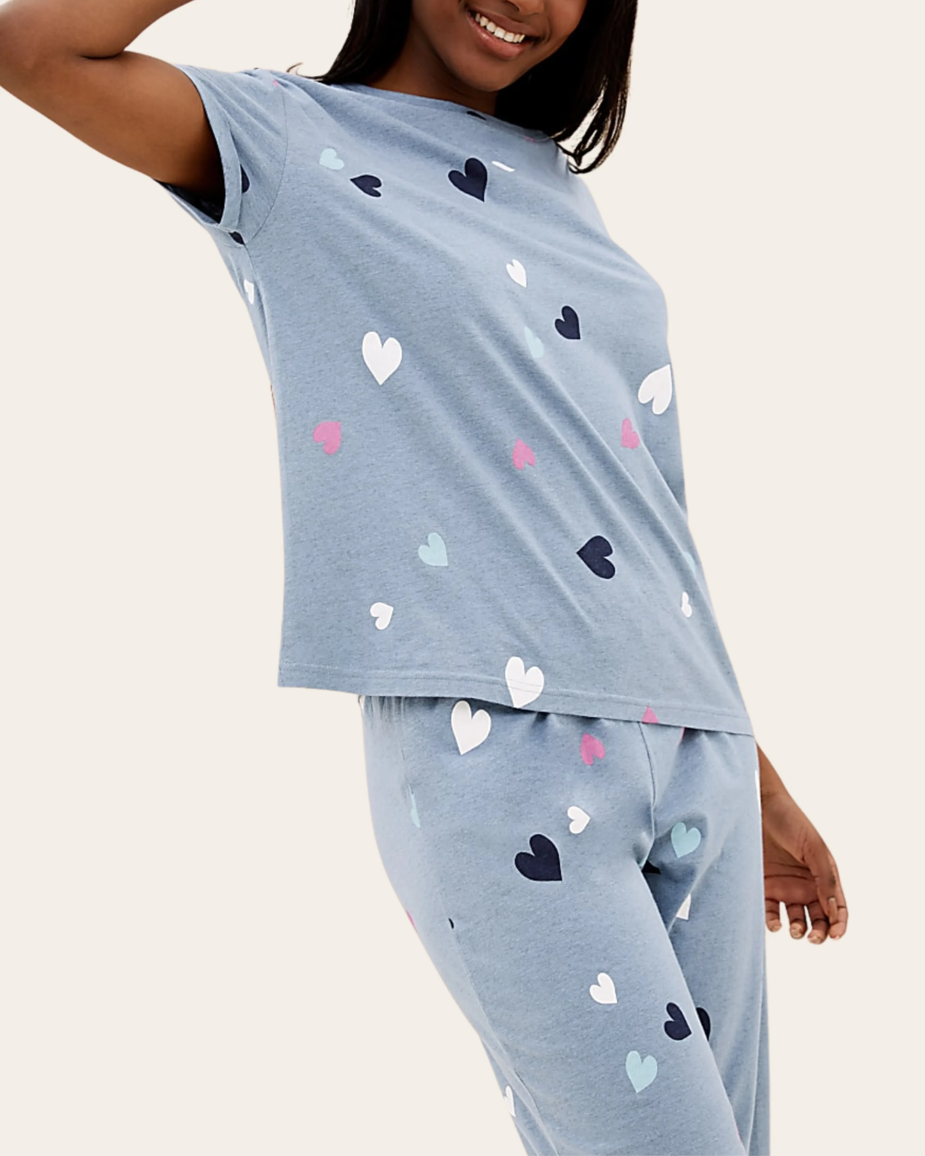 Powder Blue Hearts Set