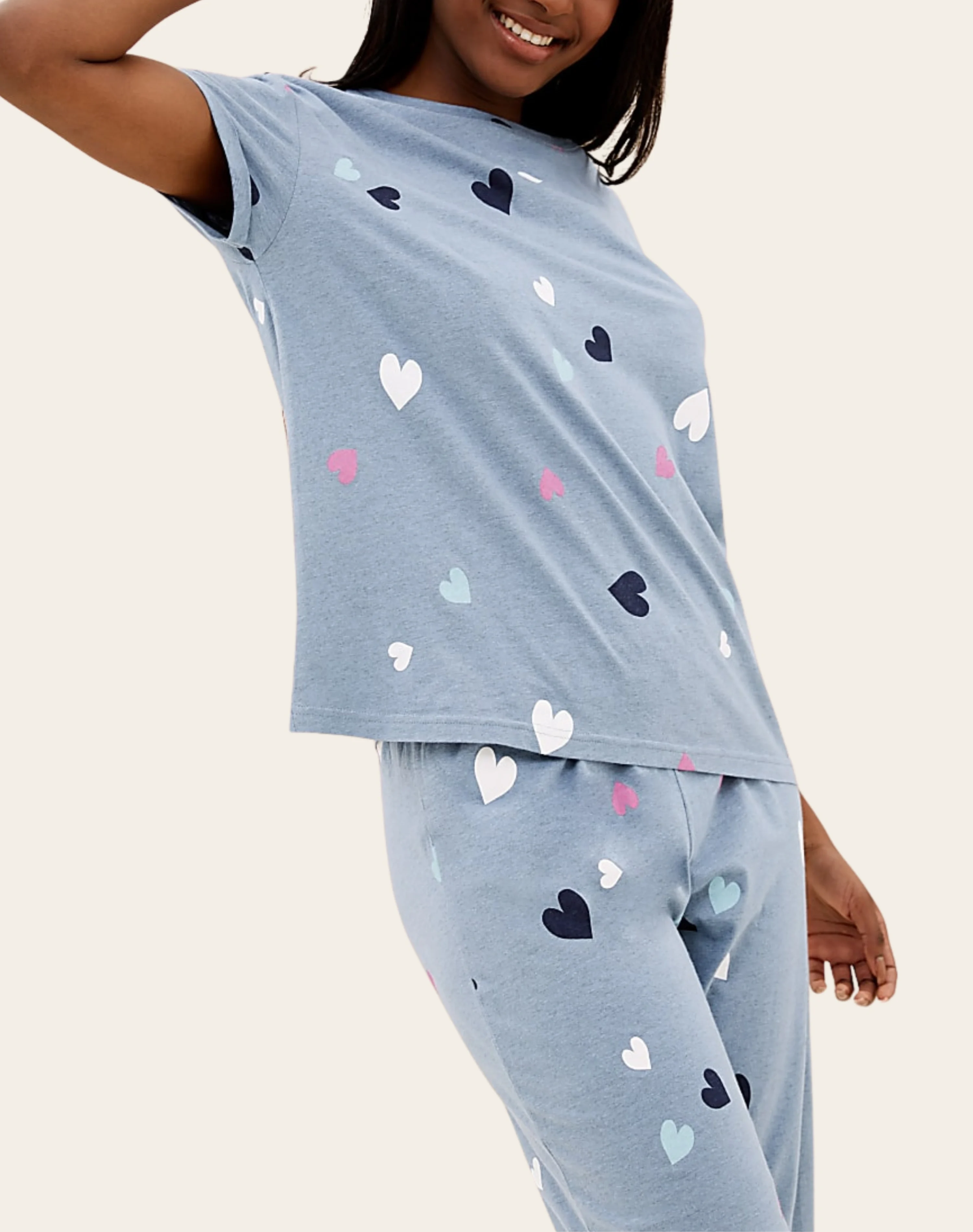 Powder Blue Hearts Set