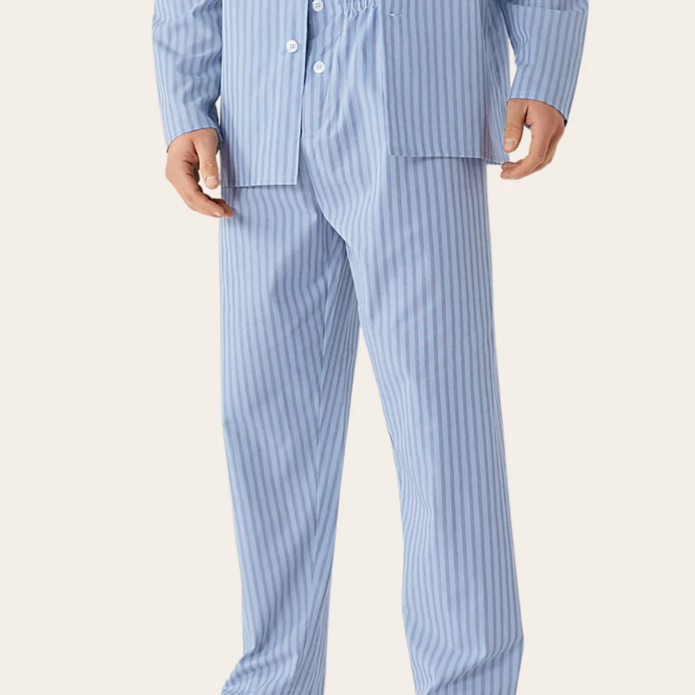 Cloudline Stripe Buttoned Set
