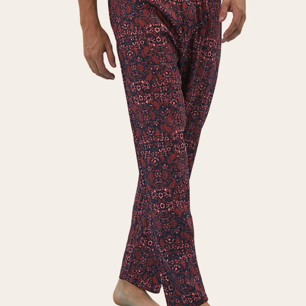 Rust Mosaic Buttoned Set