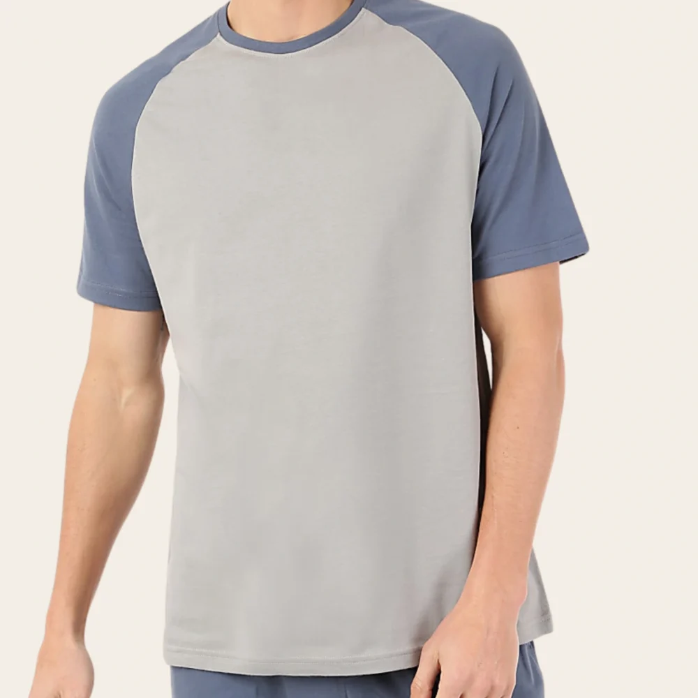 Steel Blue Contrast Pyjama Set