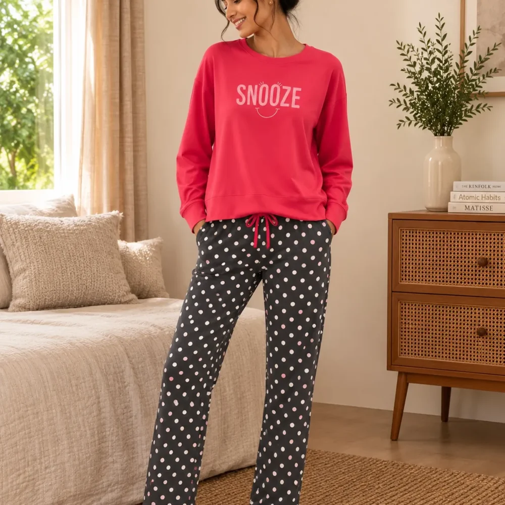 Pink Snooze Pajama Set