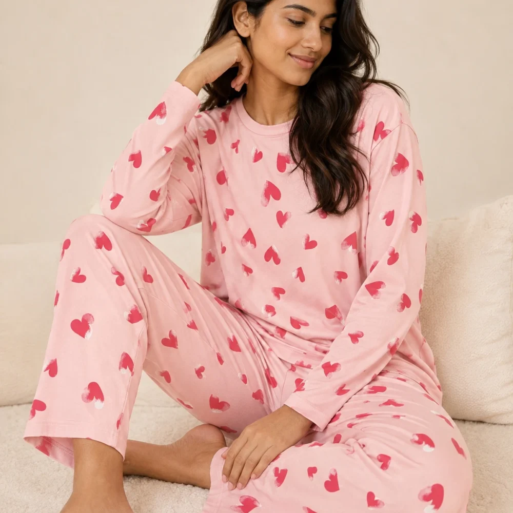 Candy Heart Night Suit