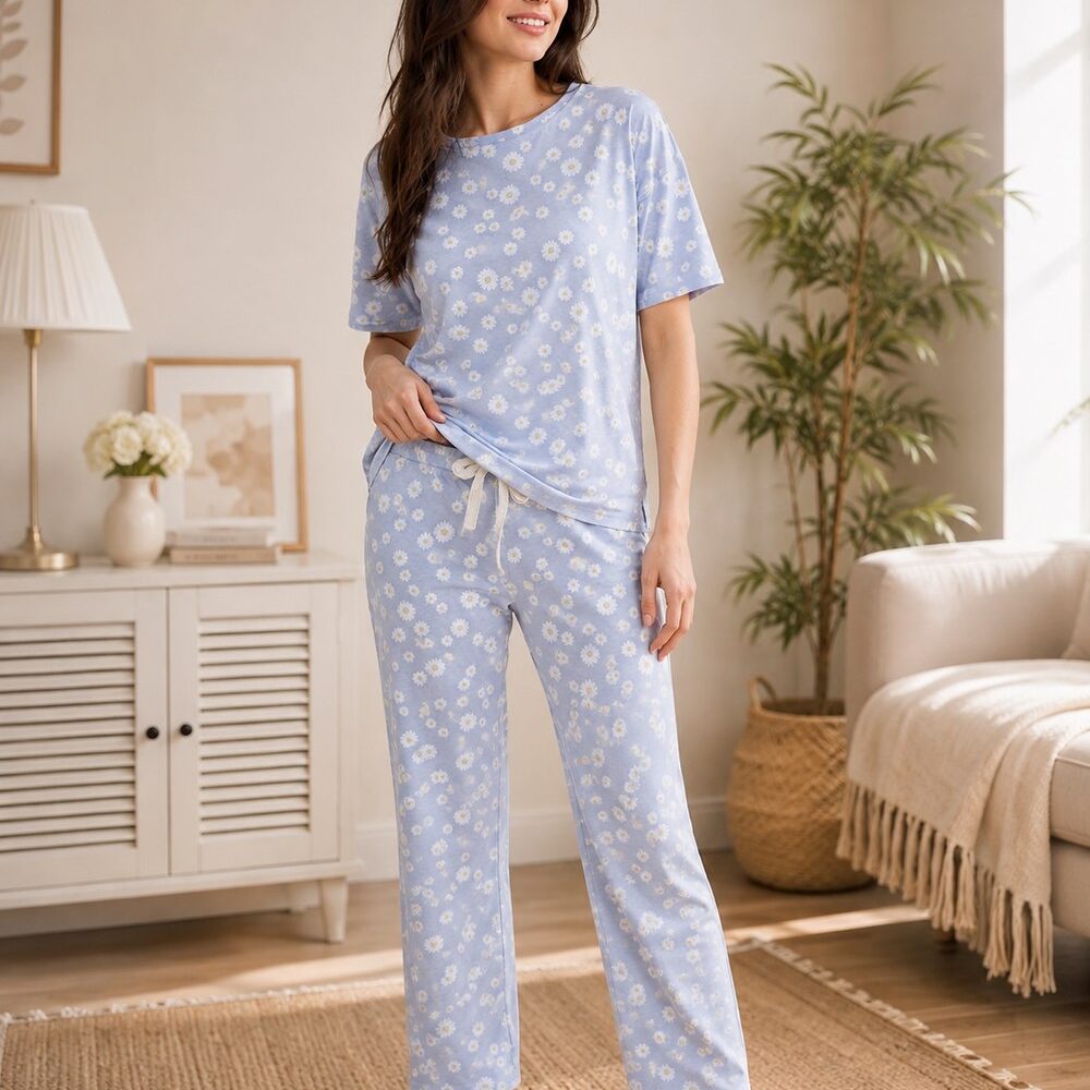 Blush Tones Cotton Pajama Set