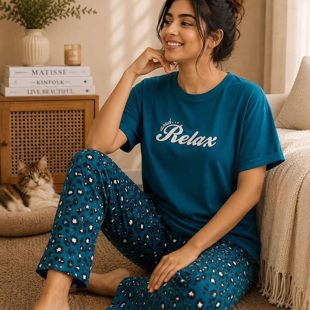 Pure Cotton Relax & Roar Pyjama Set