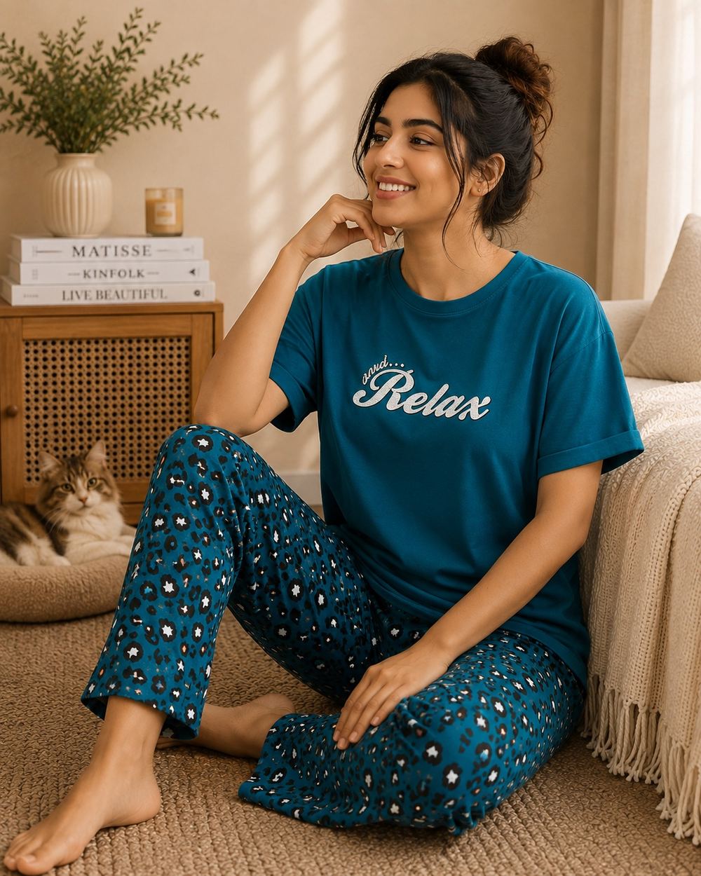 Pure Cotton Relax & Roar Pyjama Set