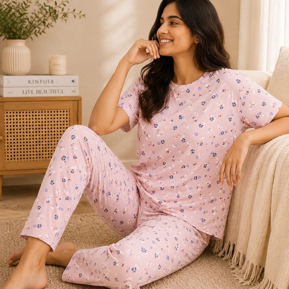 Blush Floral Pyjama Set