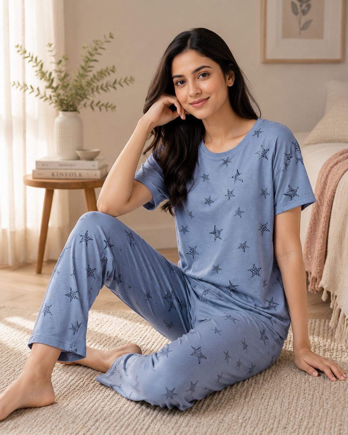 Midnight Star Cotton Pyjama Set
