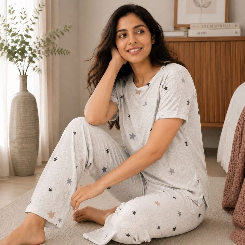 IMG_6343 Star Print Pyjama Set
