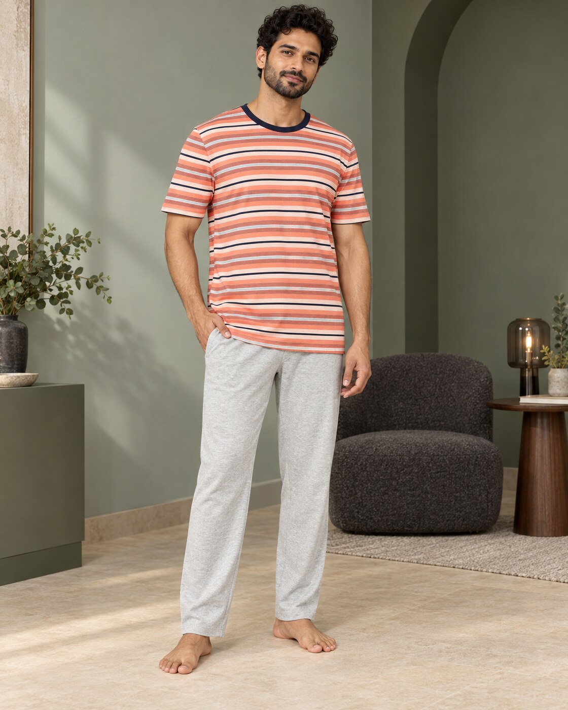 Coral Coast Stripe Pyjama Set