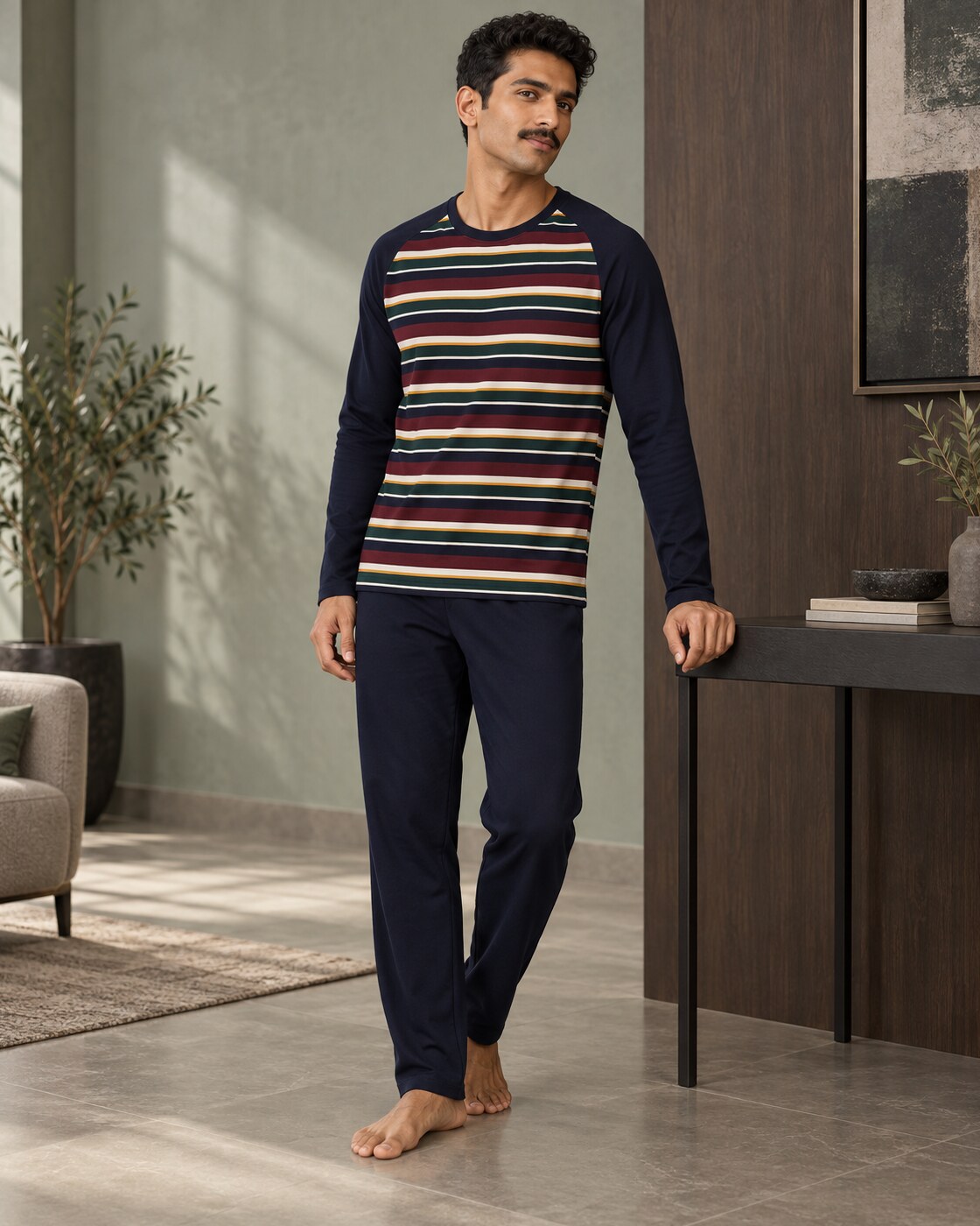 Navy Heritage Stripe Set