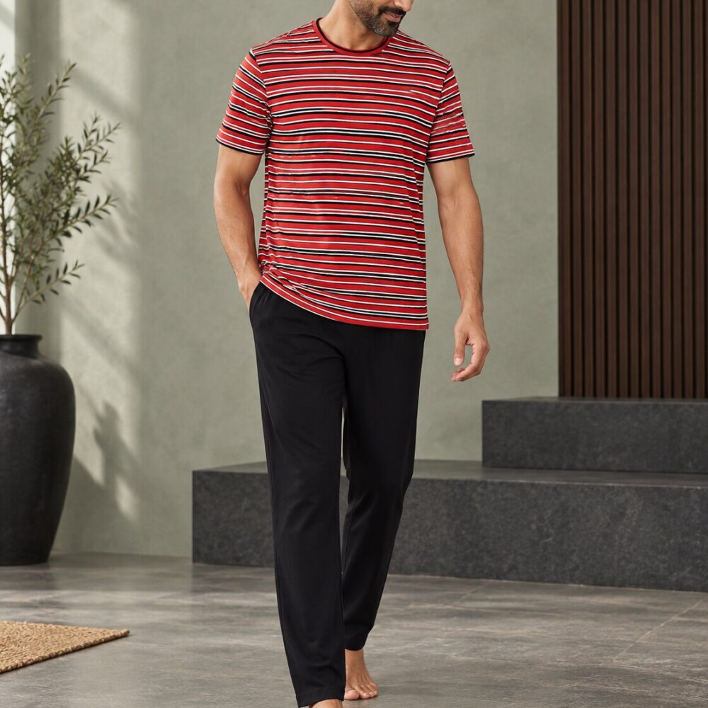 Redline Stripe Pyjama Set