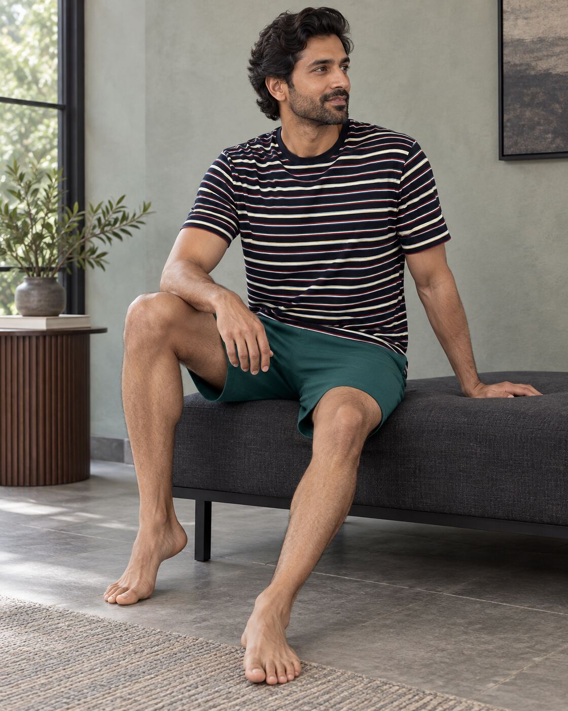 Forest Line Shorts Set
