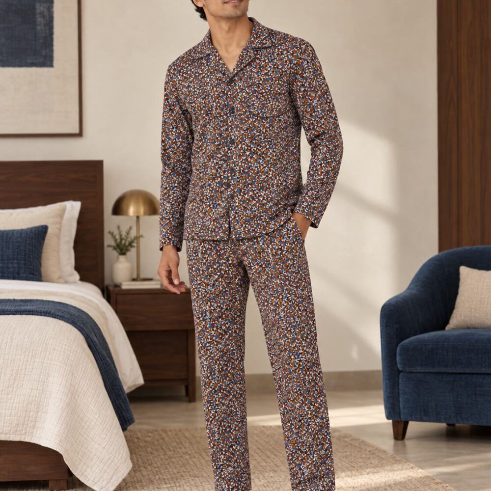 Autumn Mosaic Buttoned Set