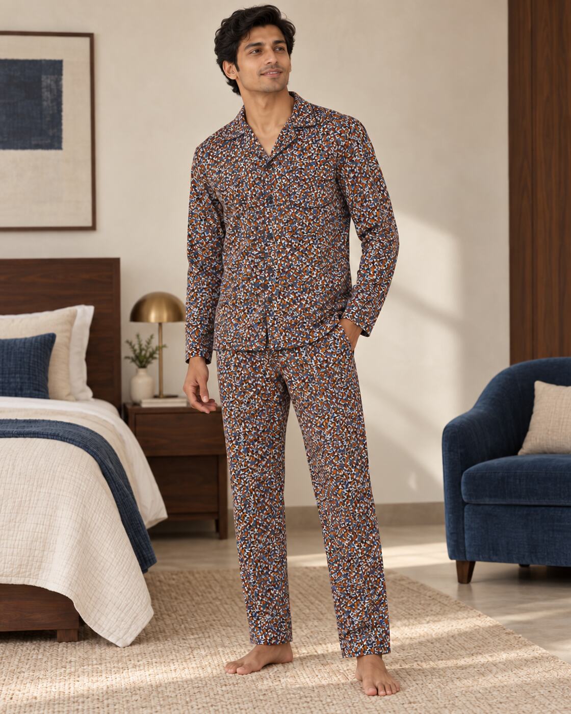 Autumn Mosaic Buttoned Set