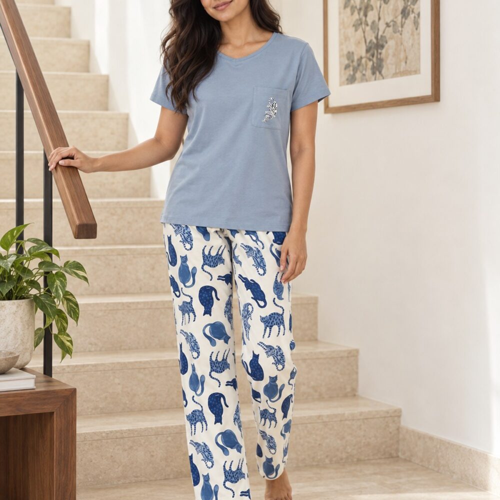 Indigo Cats Comfort Set