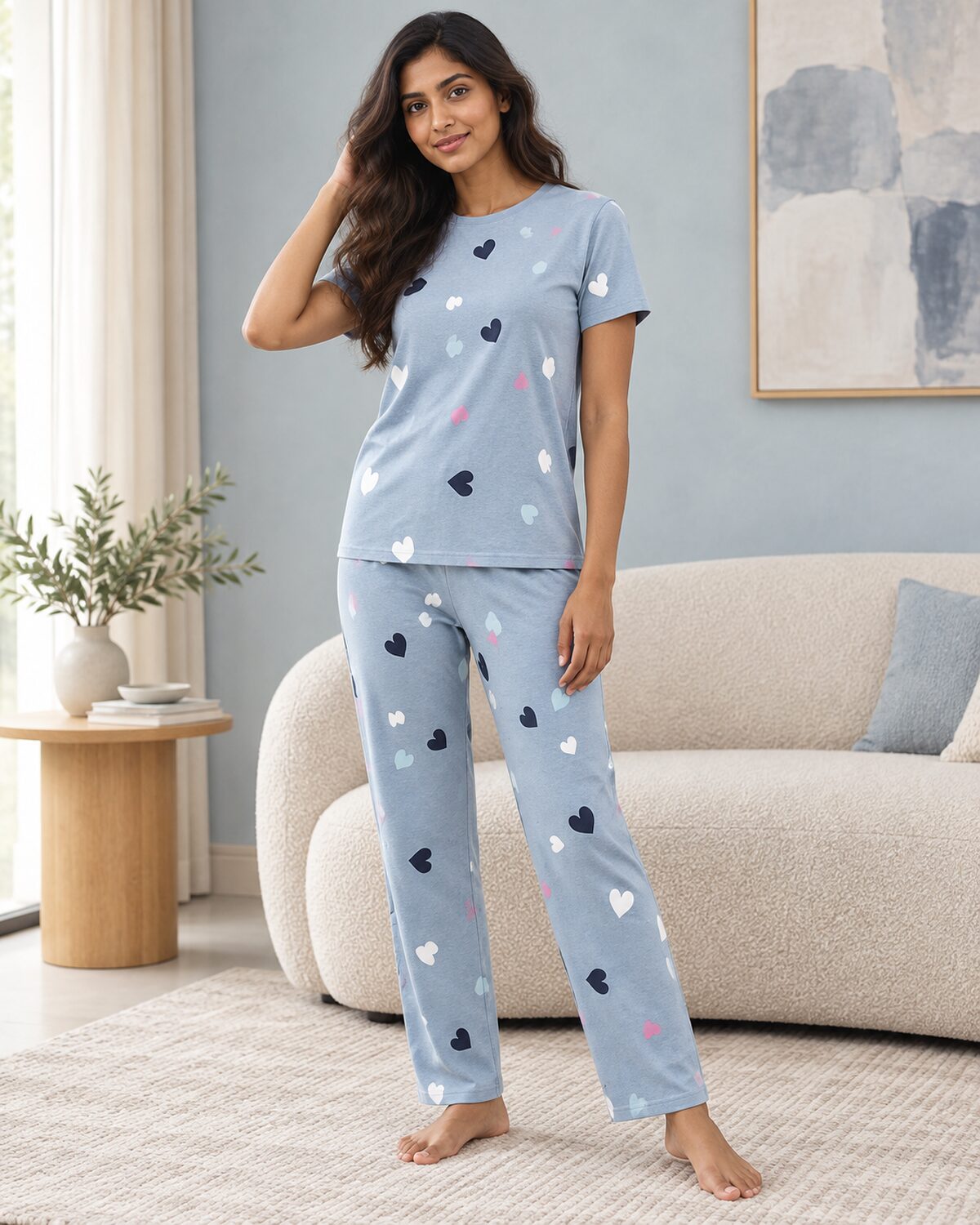 Powder Blue Hearts Set