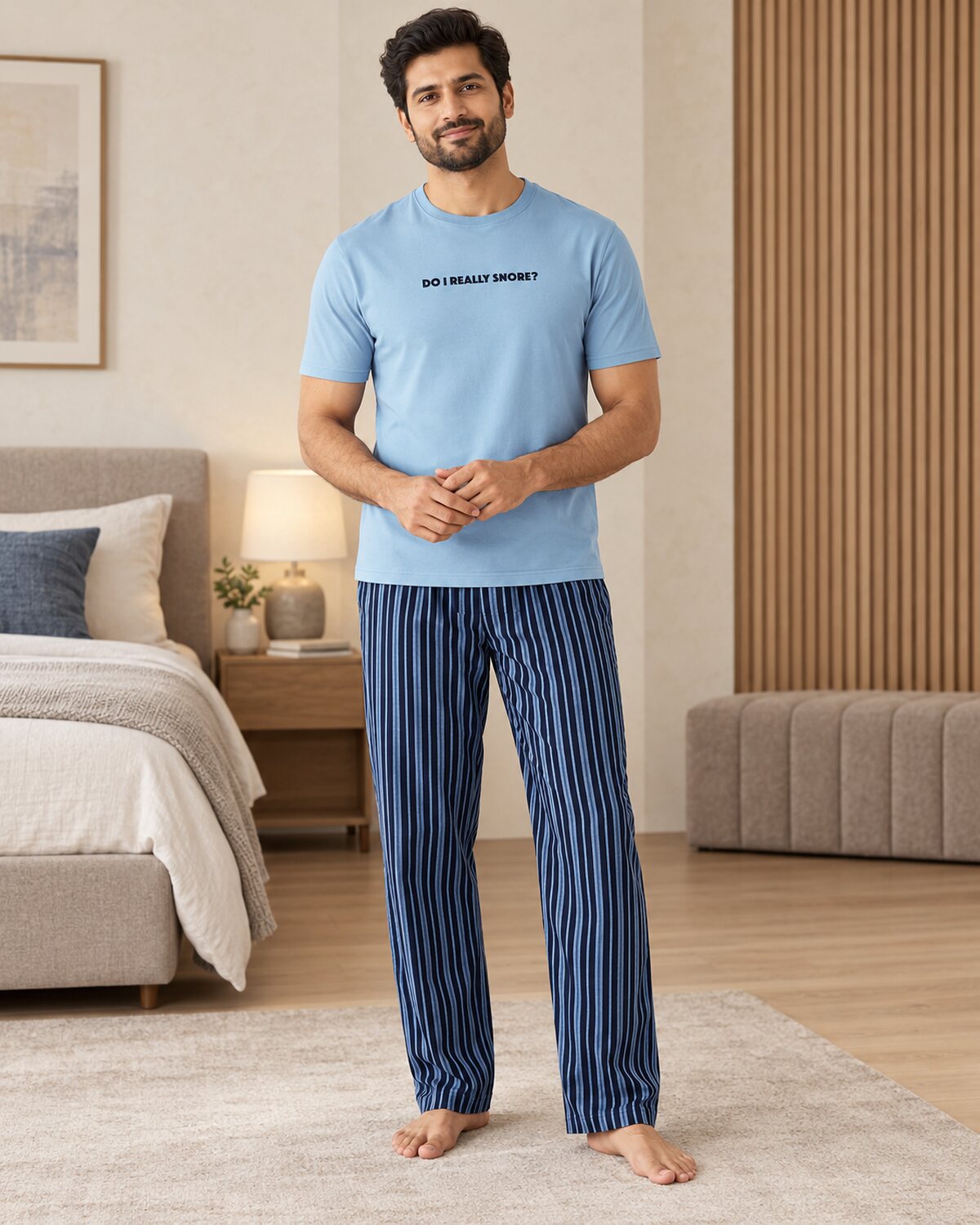 Snore Blue PJ Set