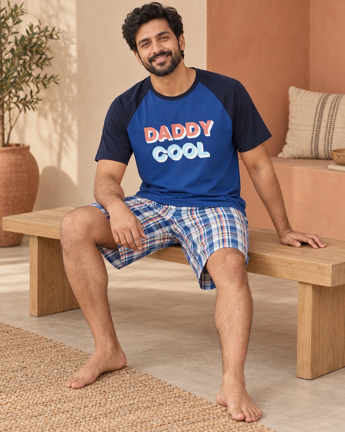 Daddy Cool Check Short Set