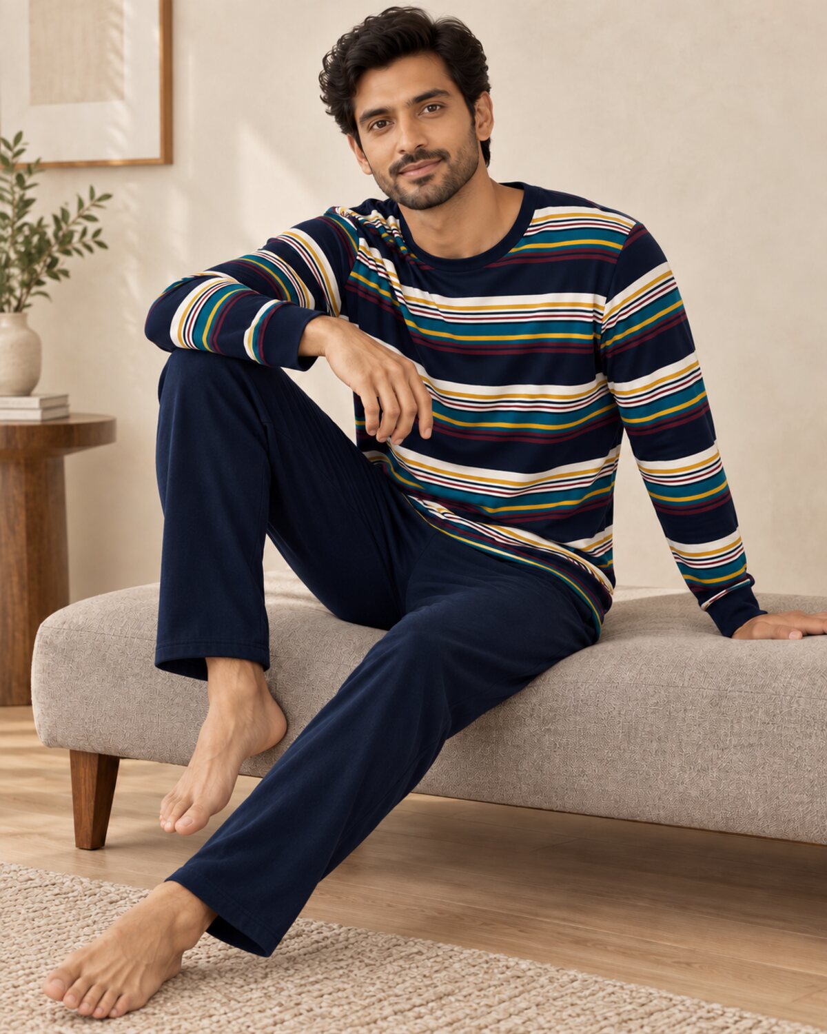 Retro Stripe Lounge Set