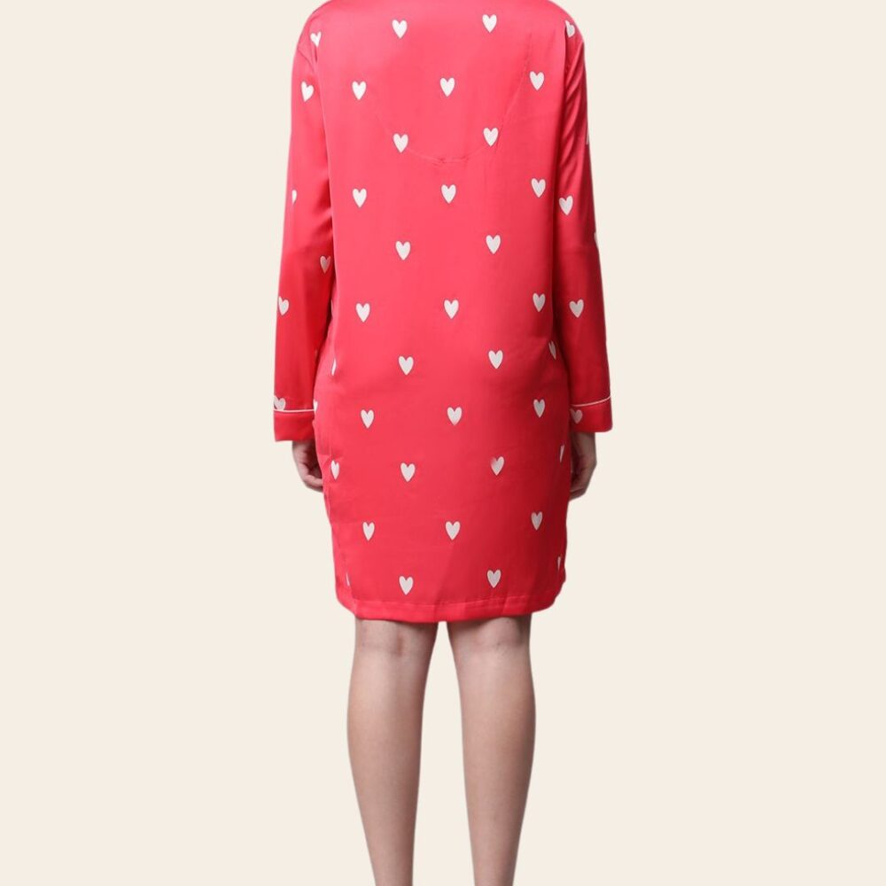 Sweetheart Satin Nightshirt