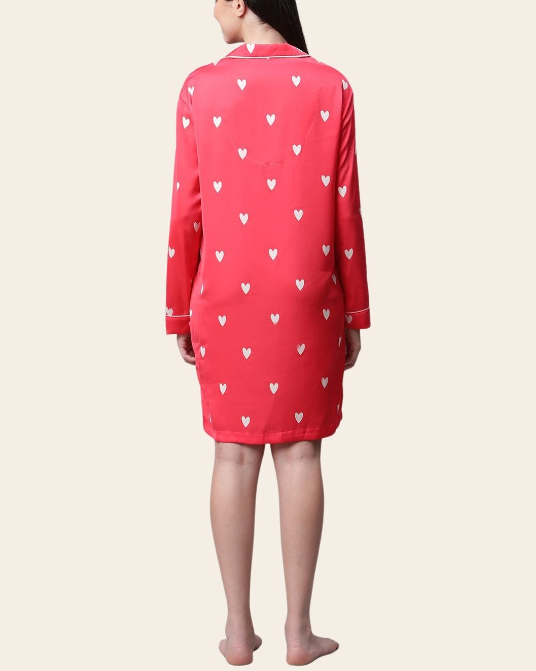 Sweetheart Satin Nightshirt