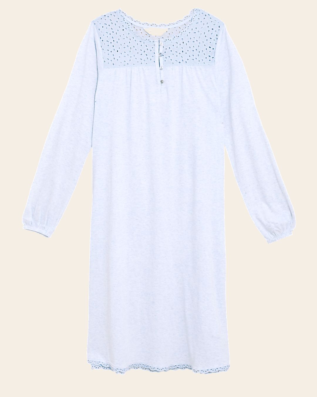 Ice Blue Lace Detail Nightdress