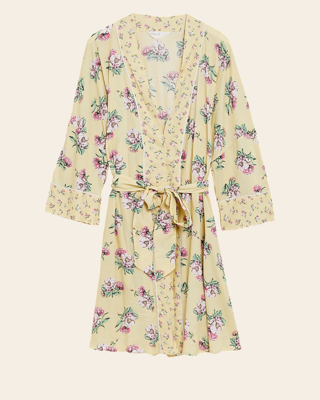 Floral Wrap Viscose Robe