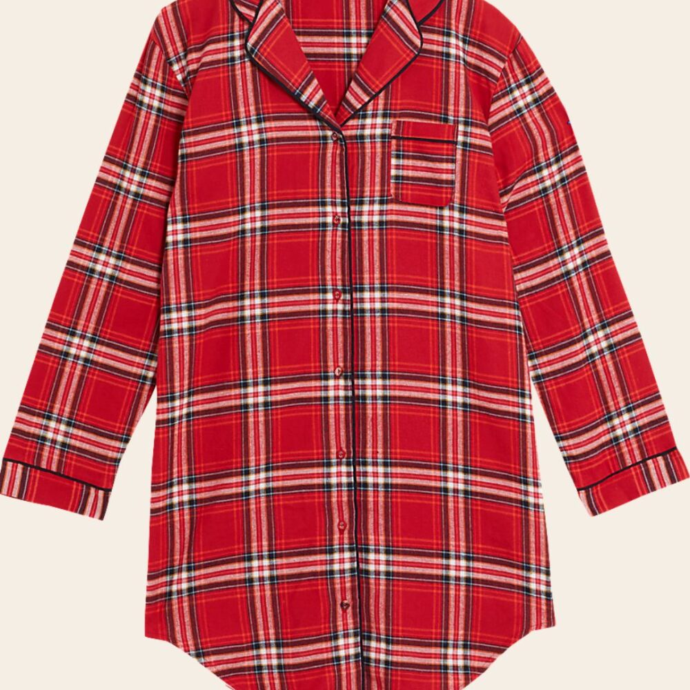 Ruby Plaid Night Shirt