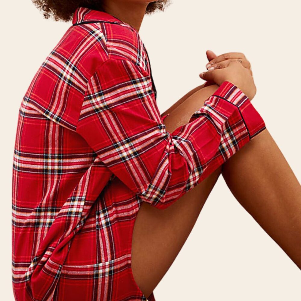 Ruby Plaid Night Shirt