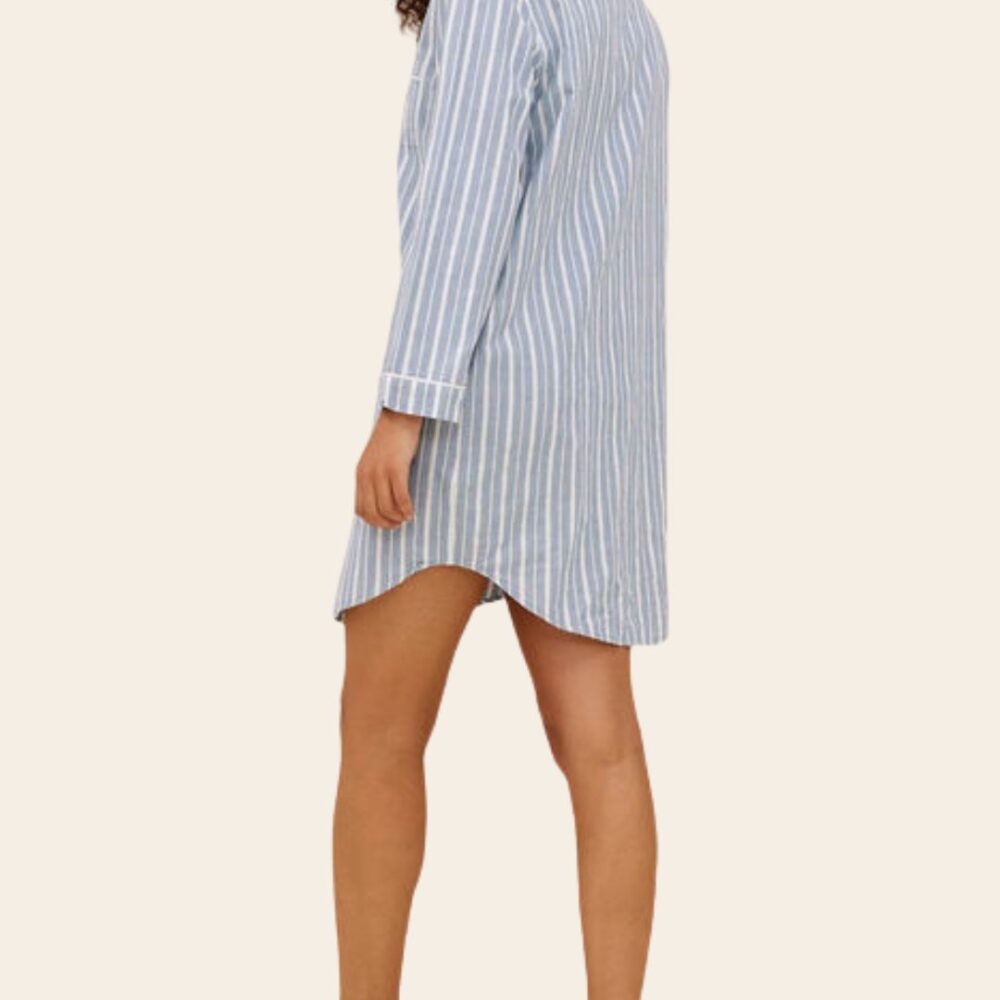 Classic Stripe Cotton Nightshirt