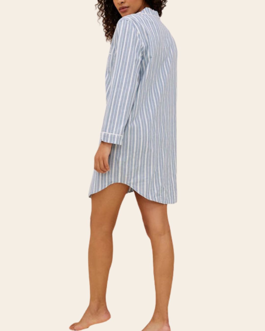 Classic Stripe Cotton Nightshirt
