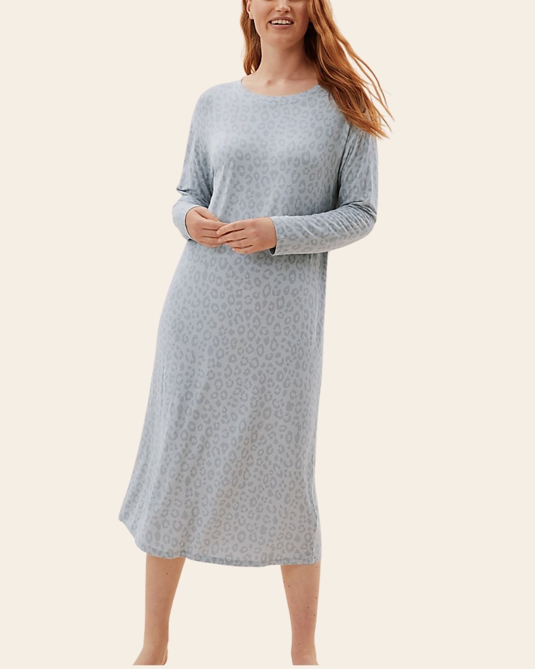 Misty Leopard Viscose Nightdress