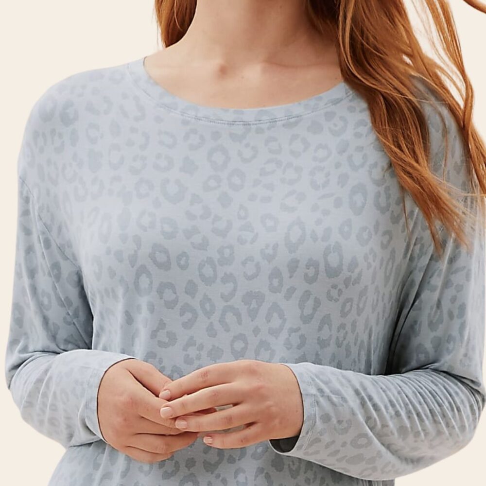 Misty Leopard Viscose Nightdress