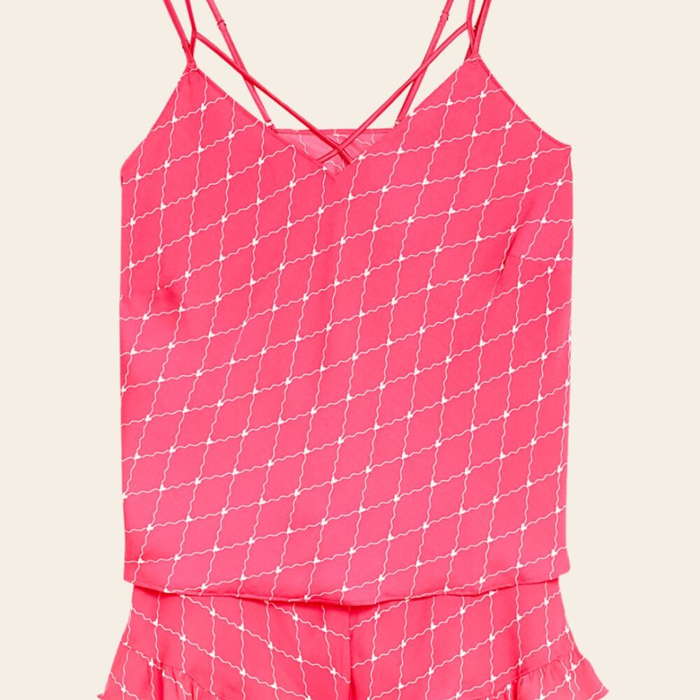 Candy Pink Cami Luxe Set