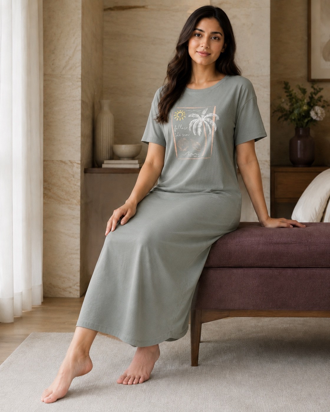 Tropical Mood Tee Dress