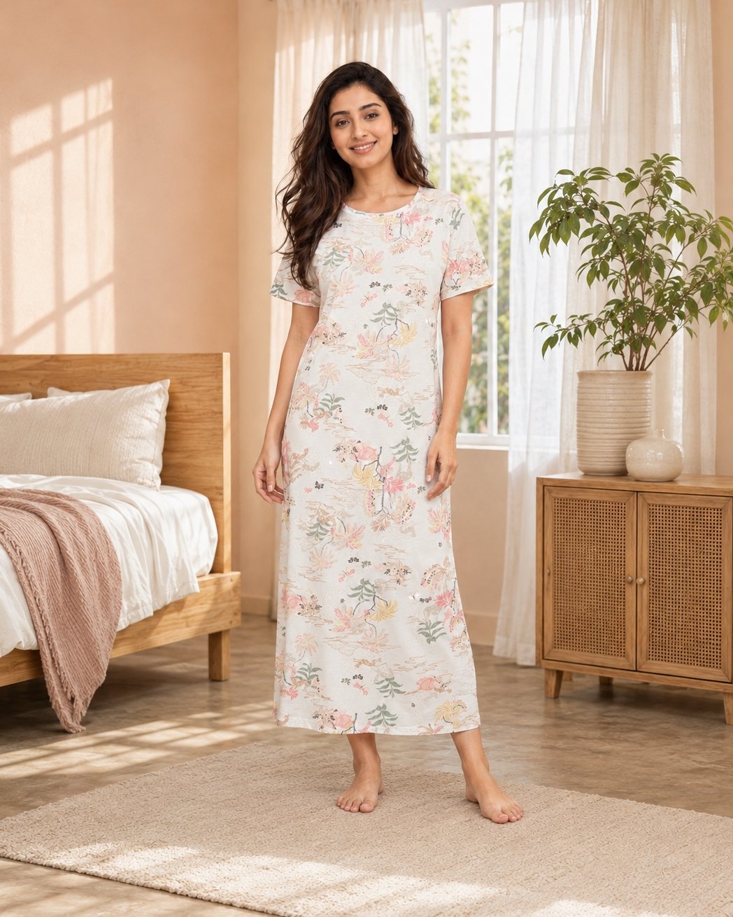 IMG_6608 Pastel Meadow Cotton Nightie