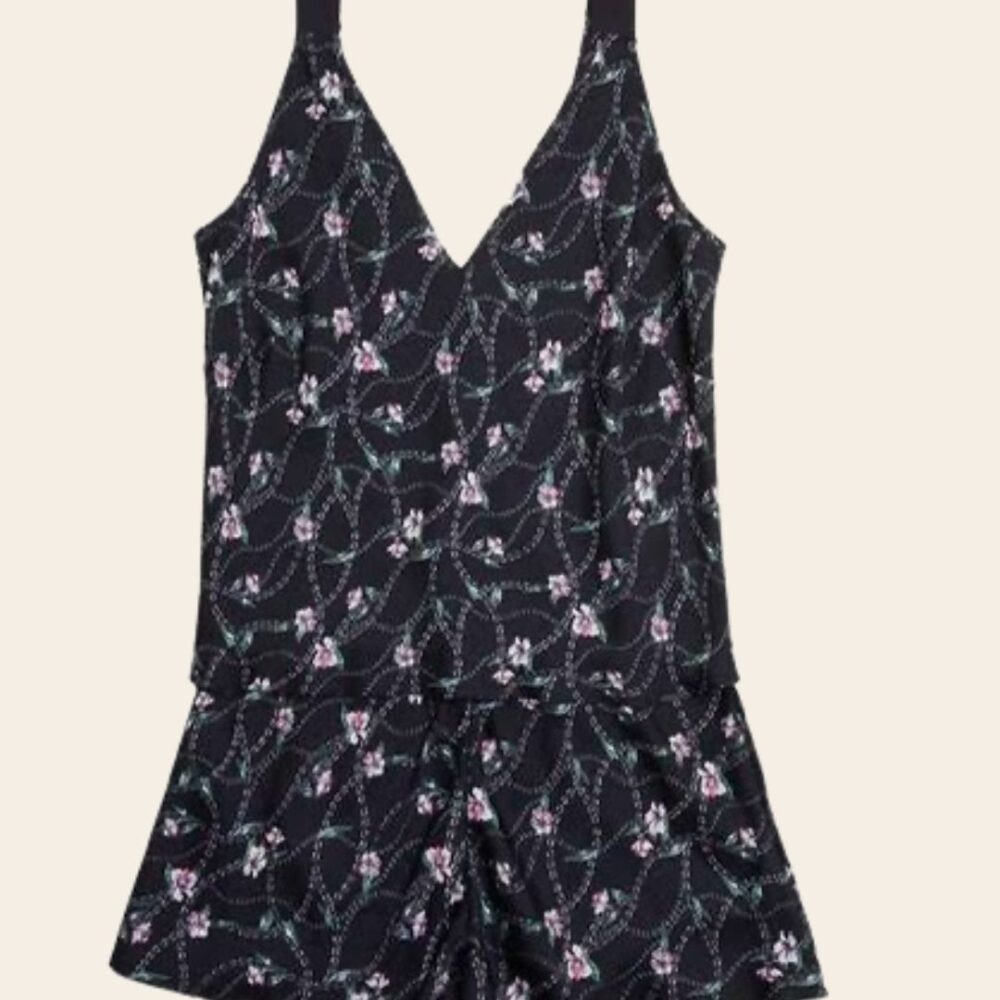 Chain Print Cami Luxe Set