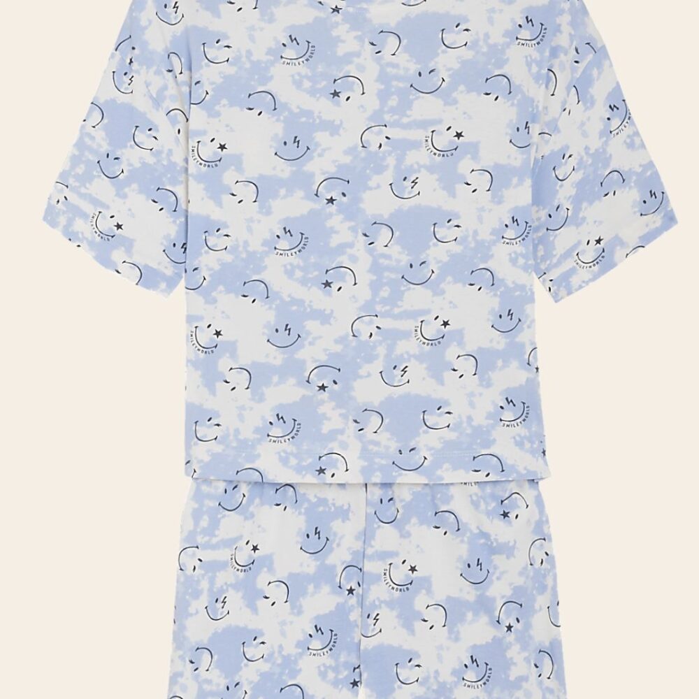 Smiley Cloud Cotton Rich Shorts Set
