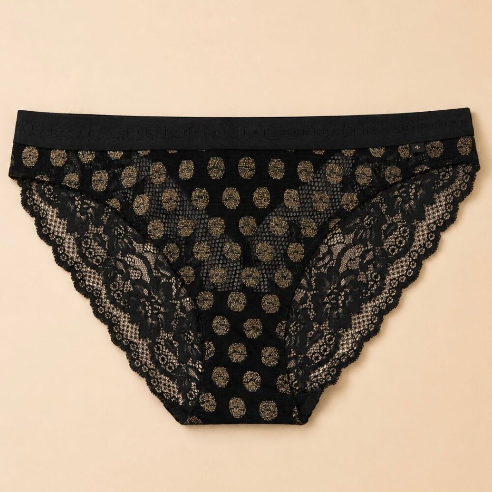 Gold Dot Bikini Brief