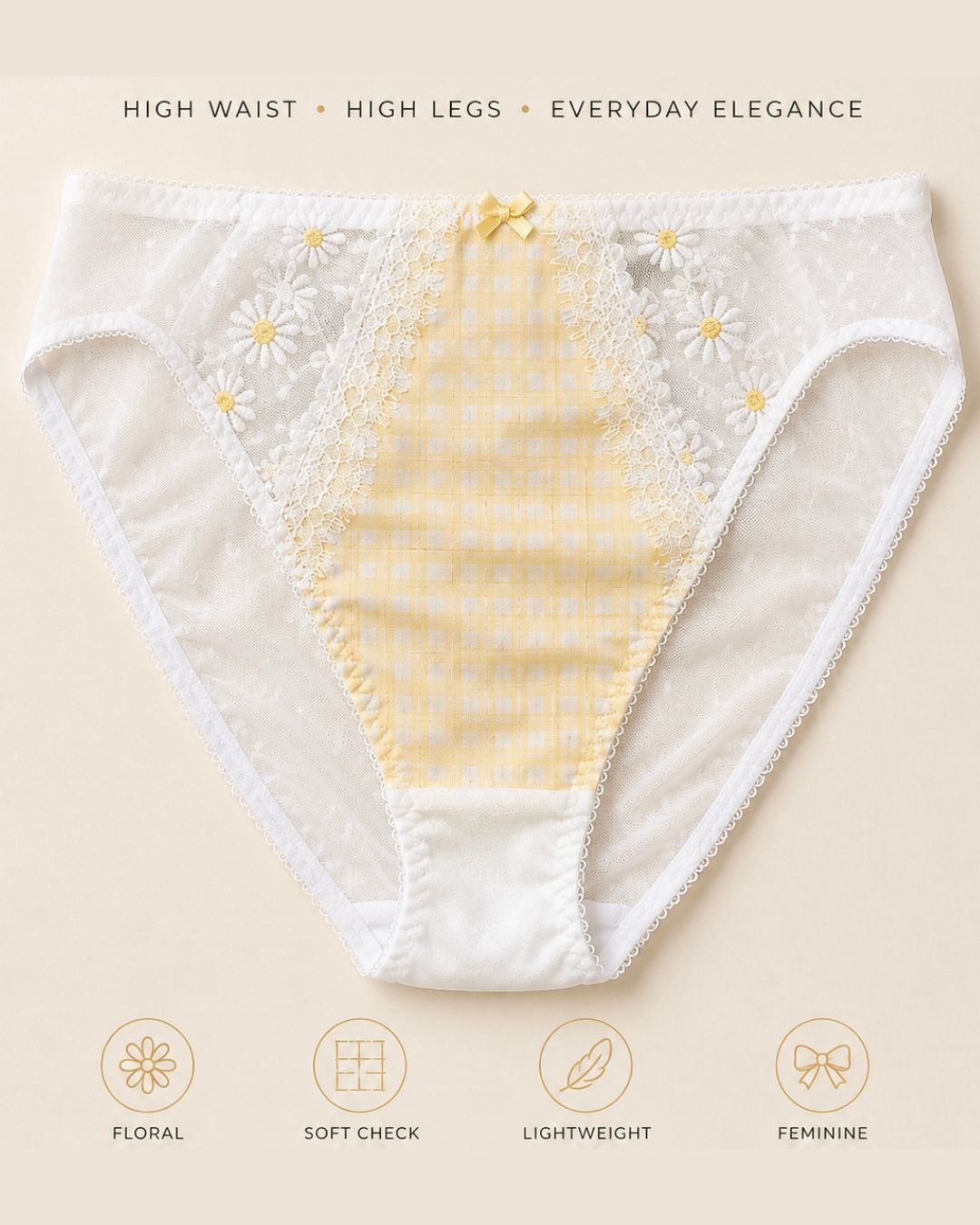 High Waist Floral Knicker