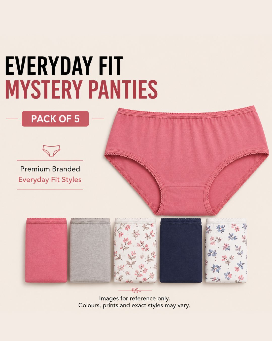 Everyday Fit Mystery Panties – Pack of 5